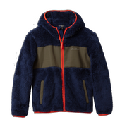 Boys Quest Fleece Plush Hooded Jacket - NAVY BLUE