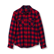 Boys Eddies Favorite Flannel - CRIMSON