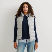 Women's CirrusLite Down Vest - Lt Htr Gray