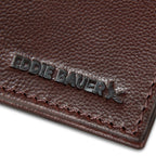 EB Signature Logo Leather Bifold With Money Clip Wallet