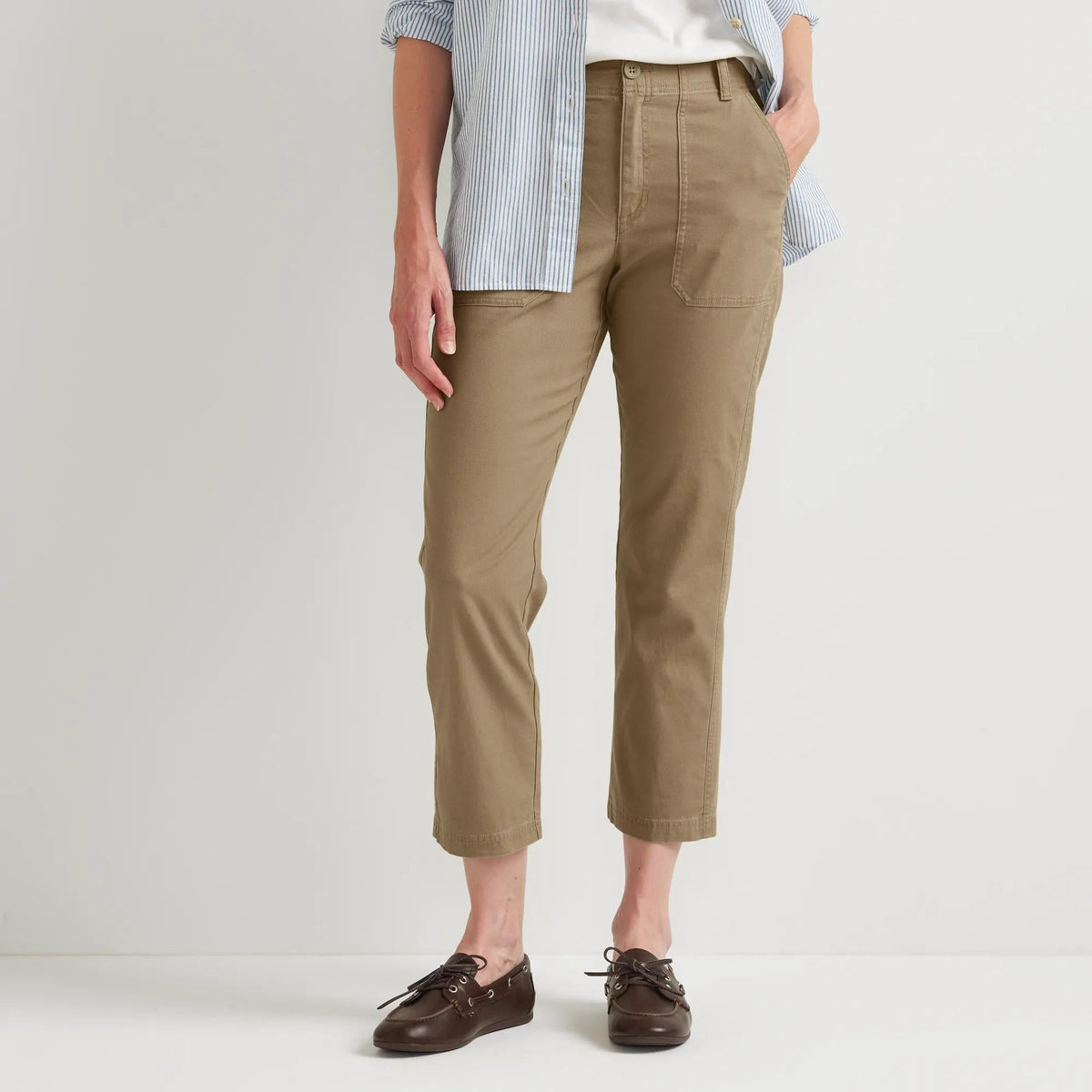 Women's Utility Stretch Canvas Kick Cropped Pants