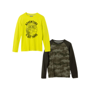 Boys Graphic Long-Sleeve T-Shirt - 2 Pack - SULPHUR SPRING