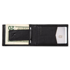 EB Signature Logo Leather Bifold With Money Clip Wallet
