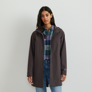 Women's Rainy Pass Water-Repellent Trench Coat - Aubergine