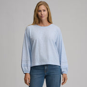 Women's Long-Sleeve Soft Relaxed Top - Ice