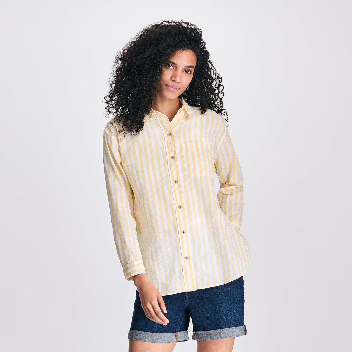 Women's Poplin Button Down Shirt